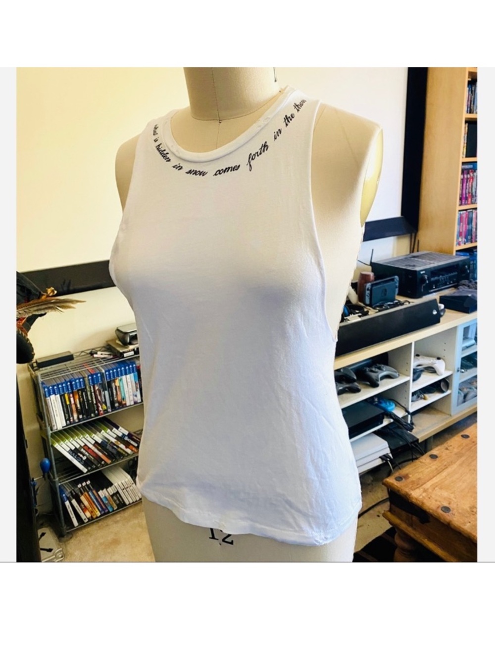 Rare Girl With the Dragon Tattoo tank top by Trish Summerville for H&M sz 8